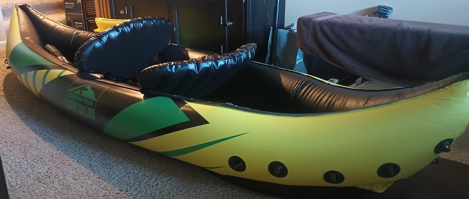 Inflatable Kayak 2 Person with Detachable Sun Canopy - Heavy-Duty Tandem Kayak for Adults - Reinforced Paddles, Adjustable Seats, Extra Seat for Dog or Child customer photo 2