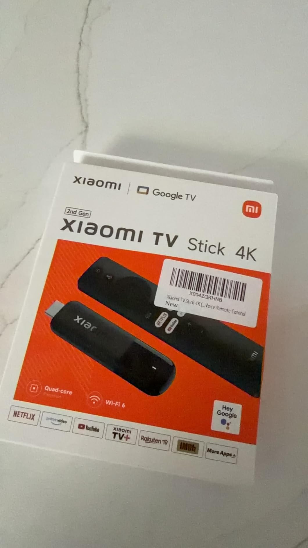 Xiaomi TV Stick 4K (2nd Gen) Streaming Media Player Device Google TV Cast Dolby Vision HDR10+ Atmos Dual Band Wi-Fi 6 with 360° Bluetooth Voice Remote Control customer photo 1