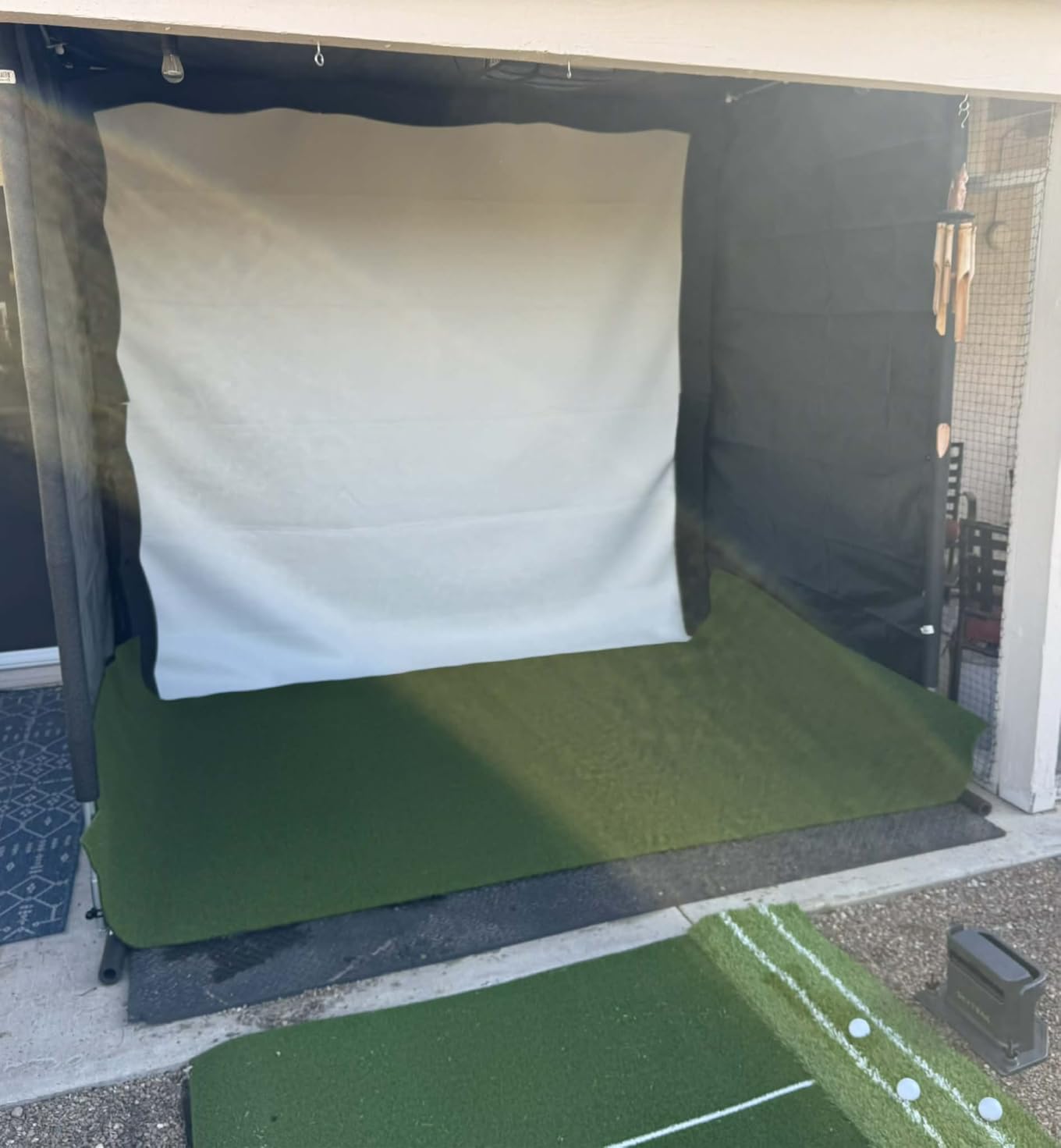 DCQ Real Feel Golf Hitting Mat, 6x4ft & 5x4ft Golf Mat, Approach Angle Training, Practice Outdoor & Indoor, Driving Chipping Putting, Golf Turf Mat, Simulator Mat customer photo 2