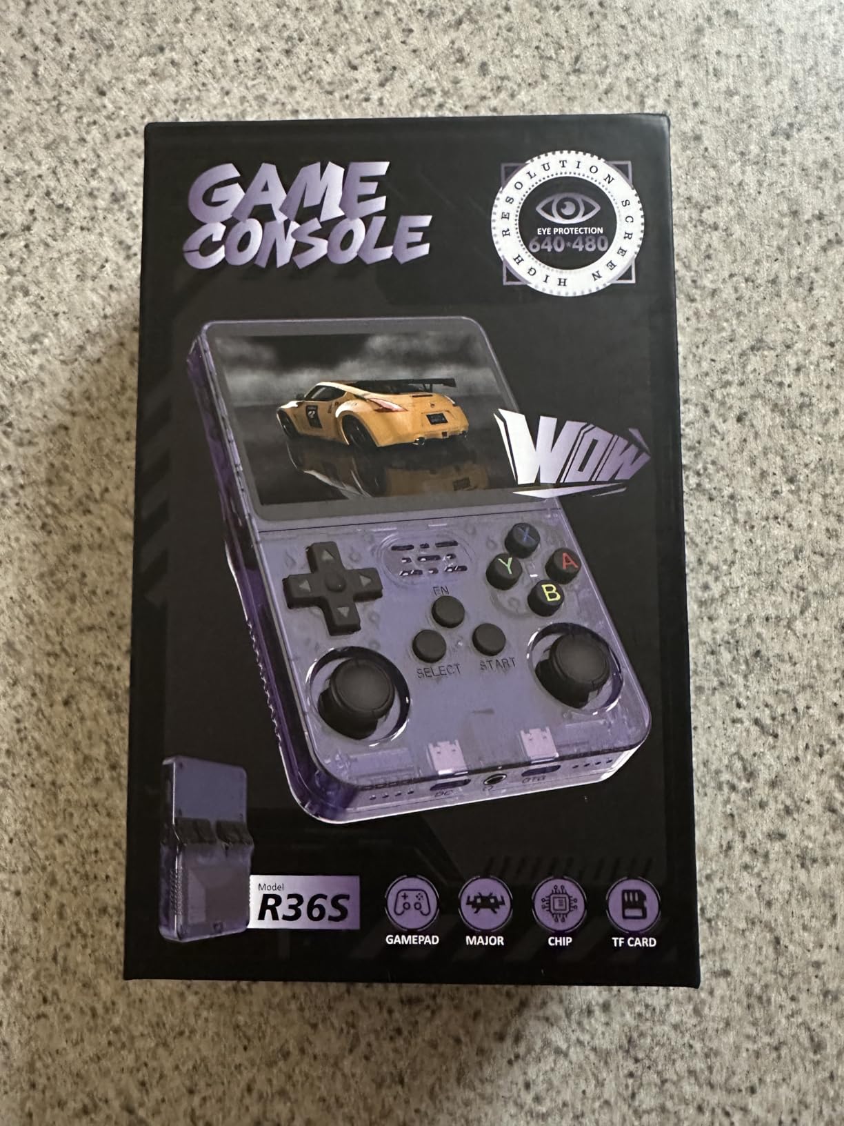R36MAX Handheld Game Console - 4.0-Inch Screen, Support 22000+ Classic Games, 128G TF Card, Portable Console with Open Source System, 4000mAh Battery, Birthday Gift for Adult or Partner - White customer photo 1