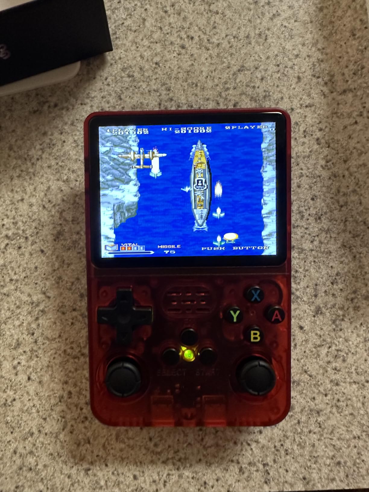 R36MAX Handheld Game Console - 4.0-Inch Screen, Support 22000+ Classic Games, 128G TF Card, Portable Console with Open Source System, 4000mAh Battery, Birthday Gift for Adult or Partner - White customer photo 2
