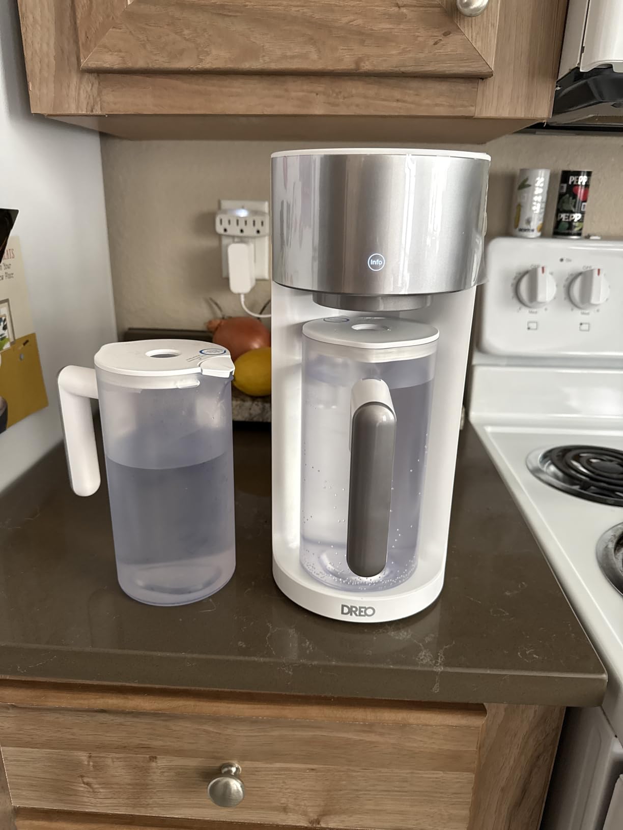 DREO Reverse Osmosis Water Filter Countertop, RO Filtration System, 3:1 Pure to Drain, TDS & Filter Life & Autofill Pitcher, Installation-Free, Self-Cleaning Water Purifier customer photo 2