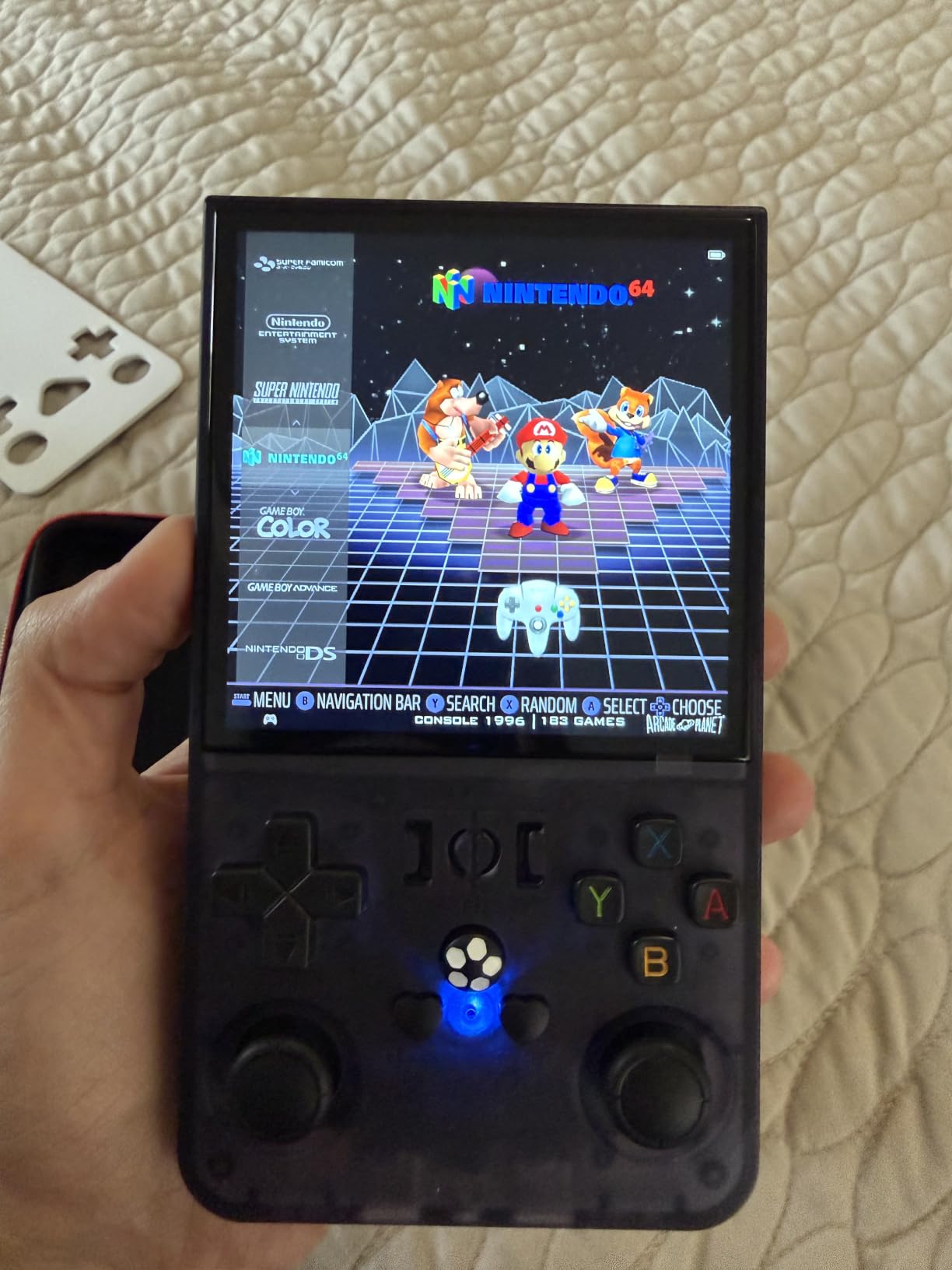 R36MAX Retro Handheld Game Console, 4.0-Inch IPS Display, 720x720 Resolution, Linux System, 64GB Support 18,000+ Classic Games, 4000mah Battery, with Portable Case(Gray 64GB) customer photo 2