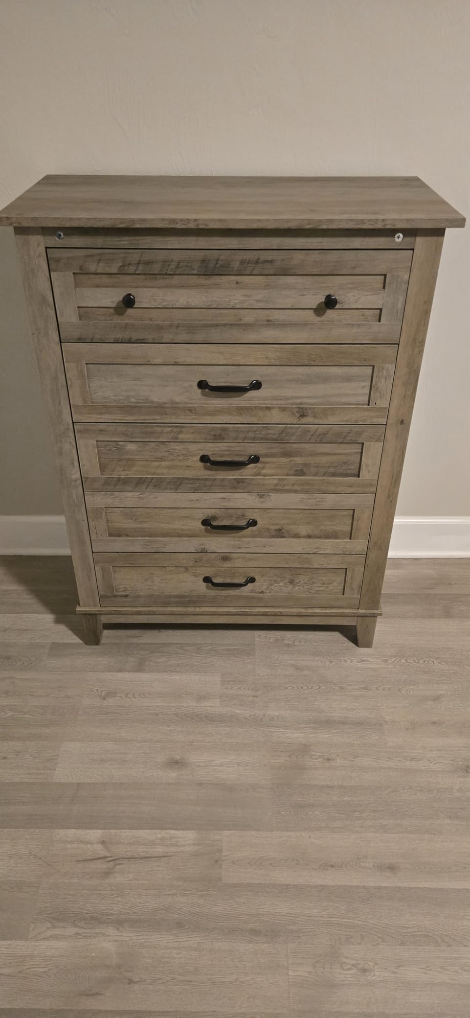 GarveeHome 6 Dresser for Bedroom, 47 in Wide Drawer Dresser with Storage Freestanding, Wooden Closet Storage Chest for Living Room, Bedroom, Entryway, Dark Black customer photo 2