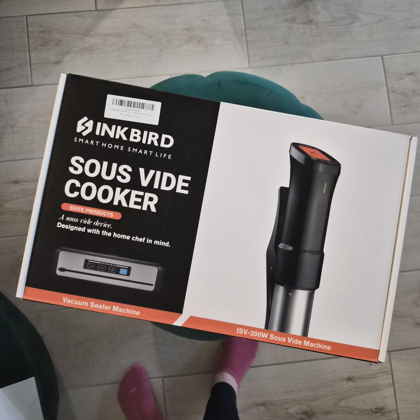 INKBIRD 2.4G WIFI Sous Vide Cooker Bundle with Vacuum Sealer Machine, 1000W Sous-Vide Kits, Immersion Circulator for Sous Vide Machine with 14 Preset Recipes on Thermal Immersion customer photo 2