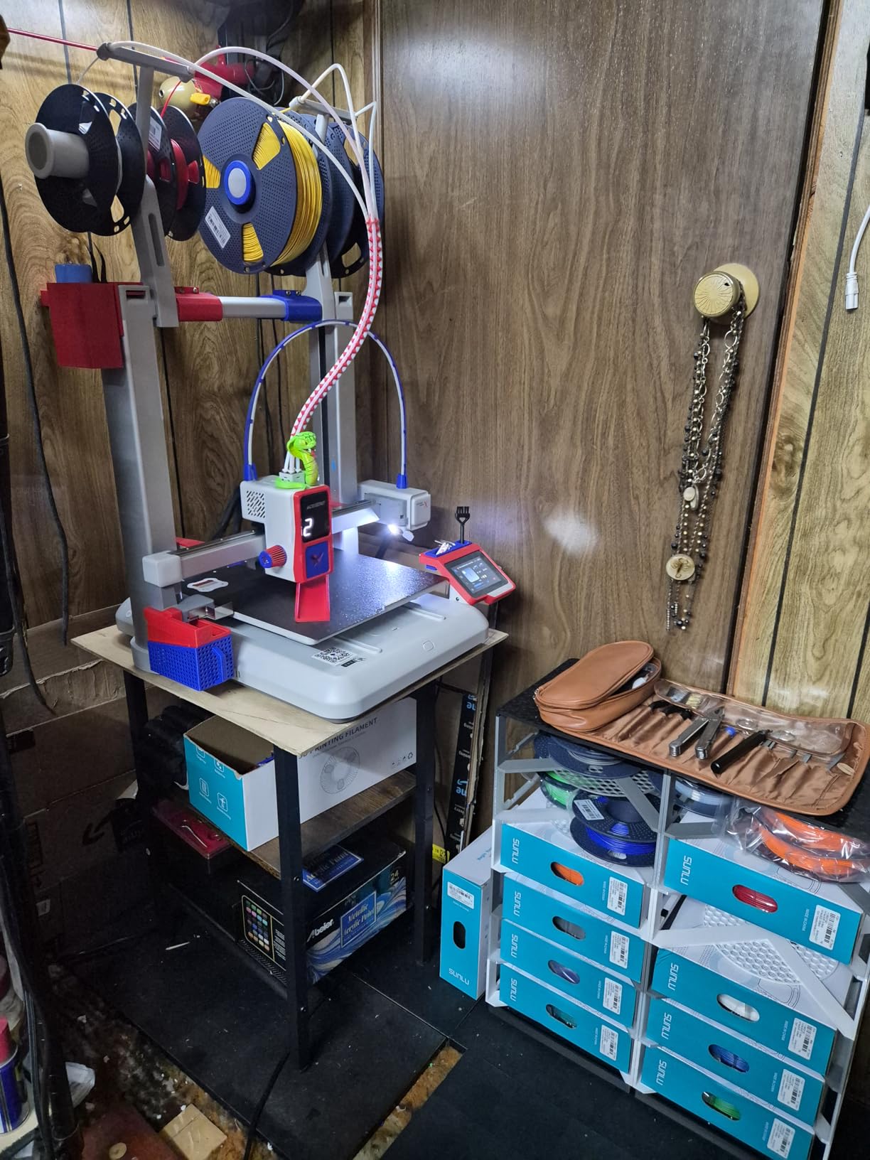 Anycubic Kobra X Multicolor 3D Printer, 2X Faster & Easy One-Click Printing, 600mm/s High Speed 3D Printers for Beginners & Kids, 4-Color Built-in, 260x260x260m³, Easy to Use FDM 3D Printer customer photo 1