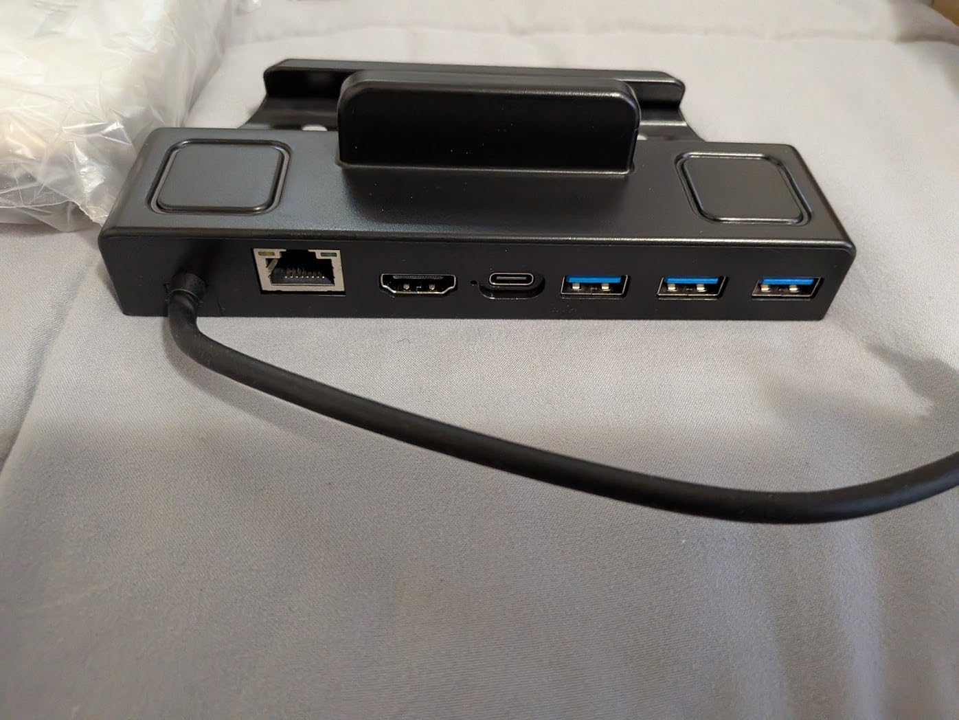 All-in-One Accessories Bundle for Steam Deck/SteamDeck OLED, Includes SteamDeck Dock (4K@60Hz Docking Station), 65W Fast Charger, USB C & HDMI Cable, Protective Case, Screen Protectors & Thumb Grips customer photo 2