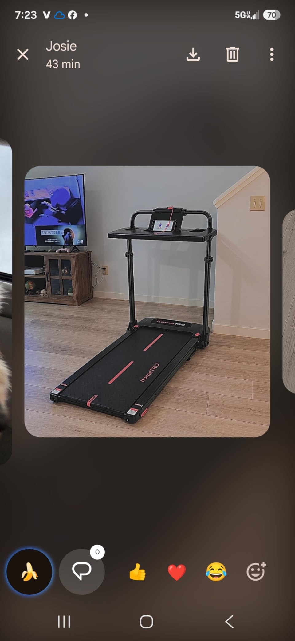 Walking Pad Treadmill with Removable Desk Workstation, 3 in 1 Foldable Treadmill with Adjustable Handle Bar customer photo 1