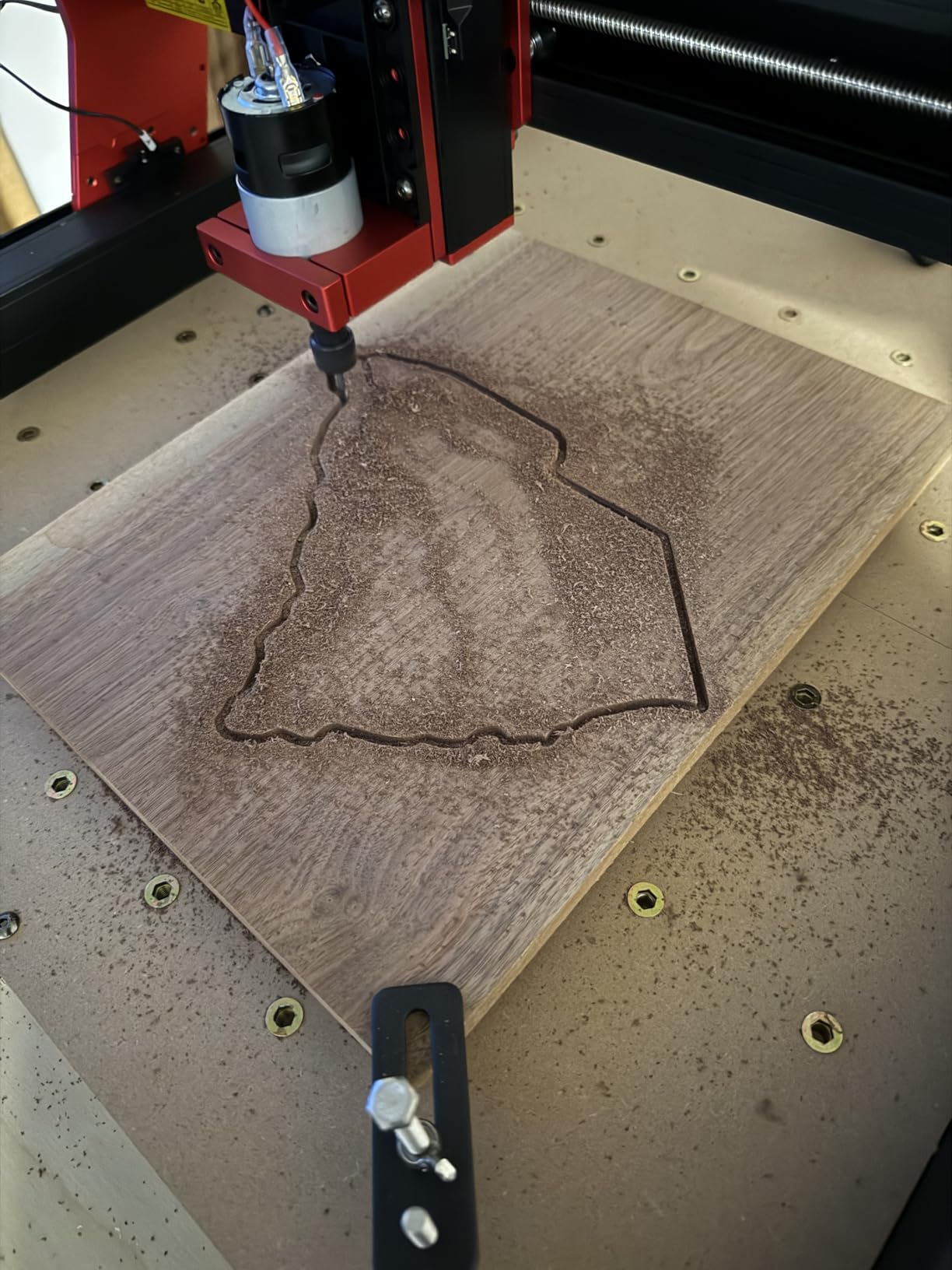 TTC3018 Pro CNC Router Machine,Desktop CNC Engraving Machine Upgraded 3-Axis Engraving All-Metal Milling Machine for Wood Acrylic MDF Nylon,300mmX180mmX40mm Working Area customer photo 2