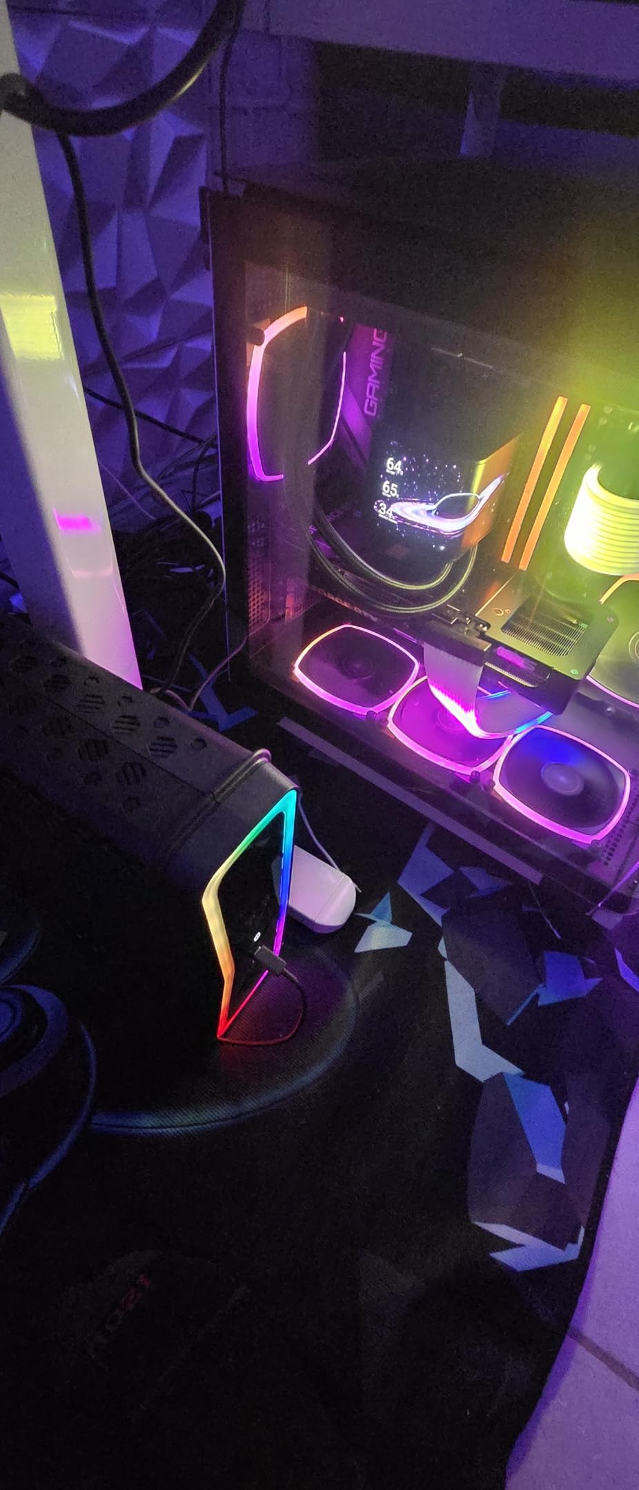 CyberPower GX150C2-E Gaming UPS Battery Backup and Surge Protector, 1500VA/1000W, RGB Lighting, 13 Outlets, USB‑C Charging, UL Certified customer photo 1