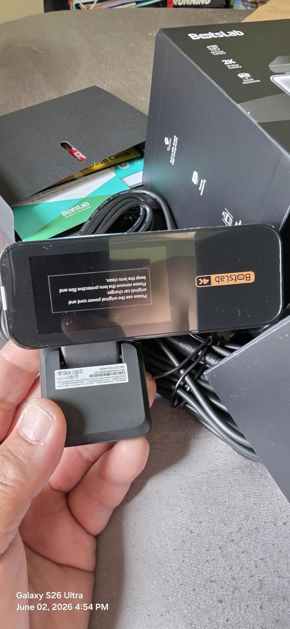 BOTSLAB 4K Dash Cam Front and Rear [2026 Upgraded], 64GB SD Card Included, STARVIS Sensor, 170 degree Ultra Wide 4K+2K Dashcam with ADAS, Night Vision, 24/7 Parking Mode, WDR, 5.8GHz WiFi, GPS, Loop Recording customer photo 2