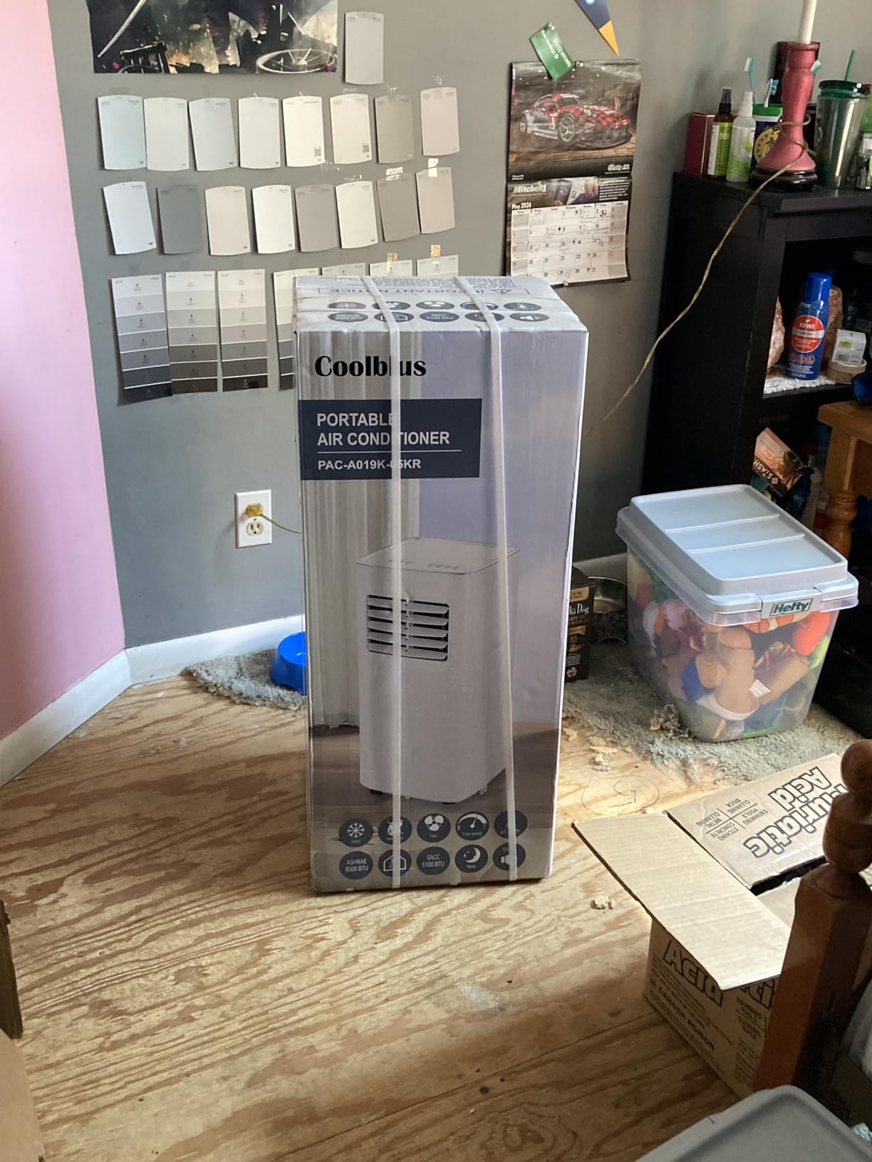 Coolblus Portable Air Conditioners 14000 BTU, 4 in 1 Portable AC Unit with Heat/Cool/Dehumidify/Fan, Wi-Fi Smart Quiet AC Cool Up to 650 Sq.Ft, Remote Control, Auto Swing, White customer photo 2