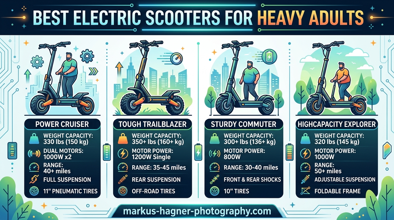 Best Electric Scooters for Heavy Adults