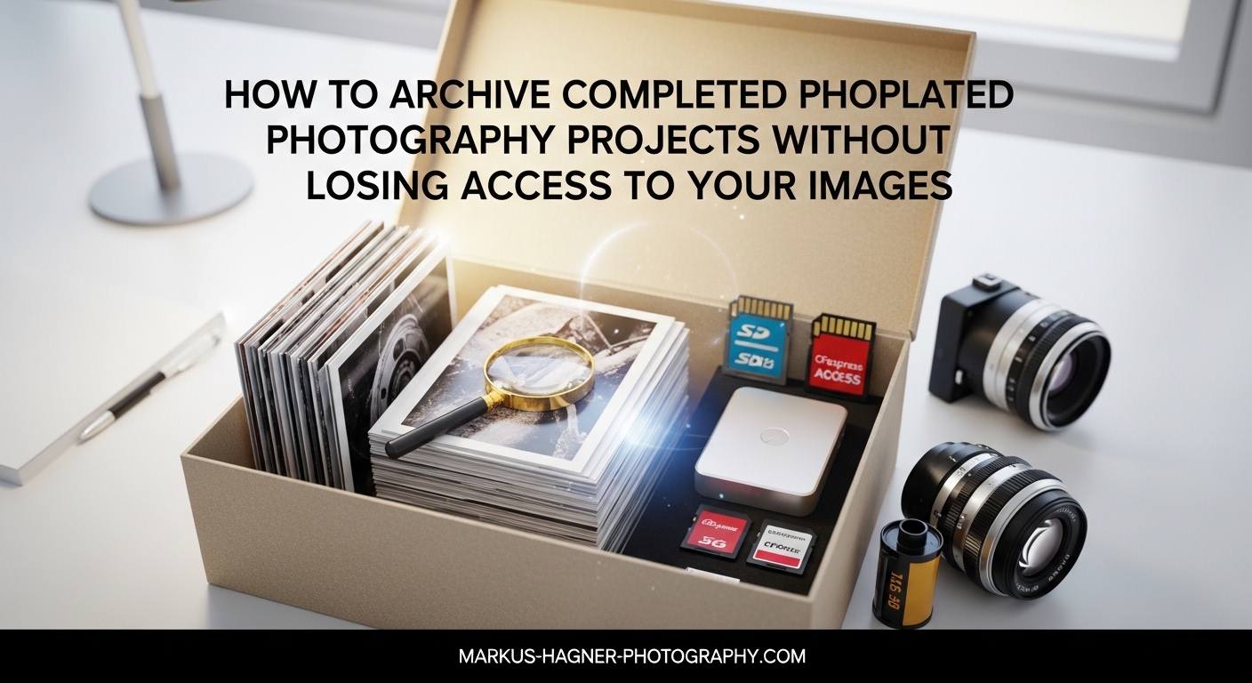 How to Archive Completed Photography Projects Without Losing Access to Your Images