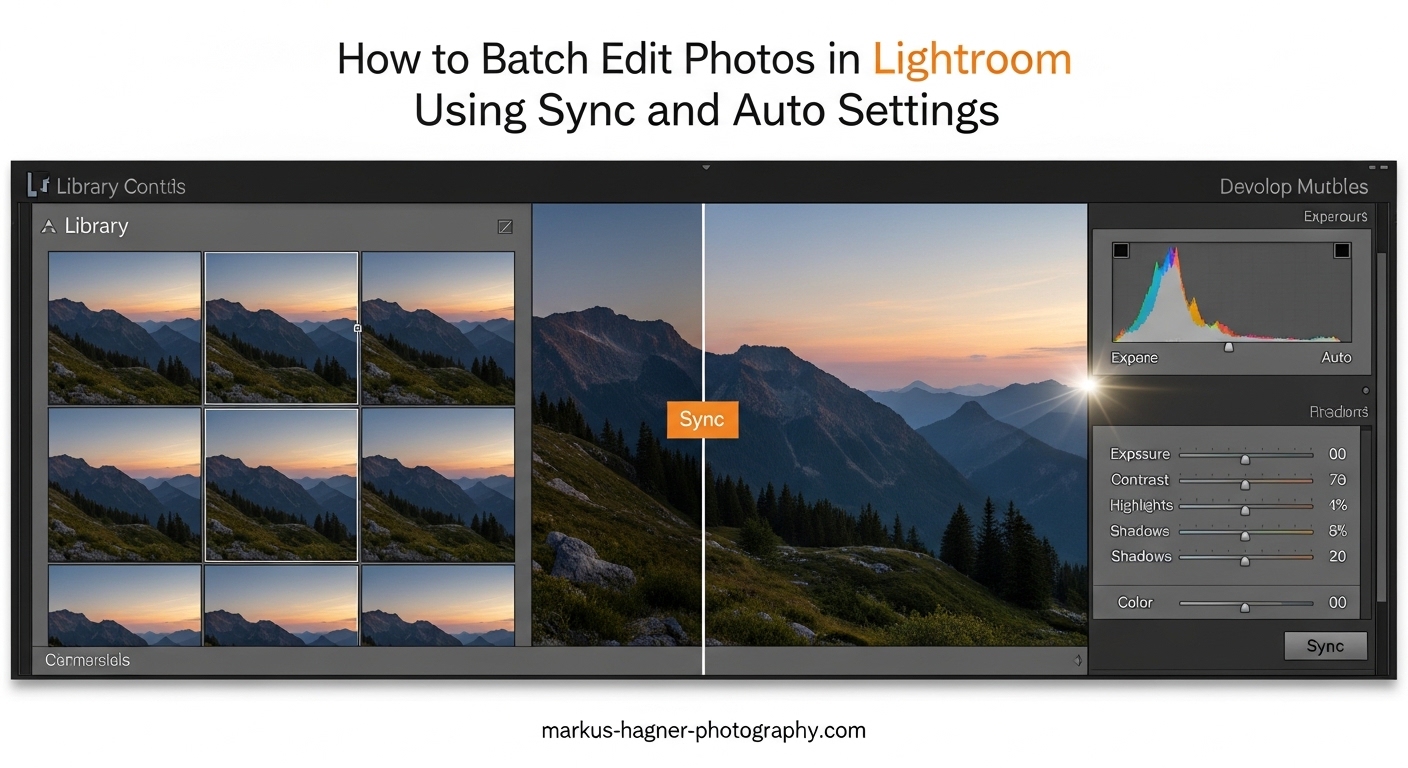 How to Batch Edit Photos in Lightroom Using Sync and Auto Settings