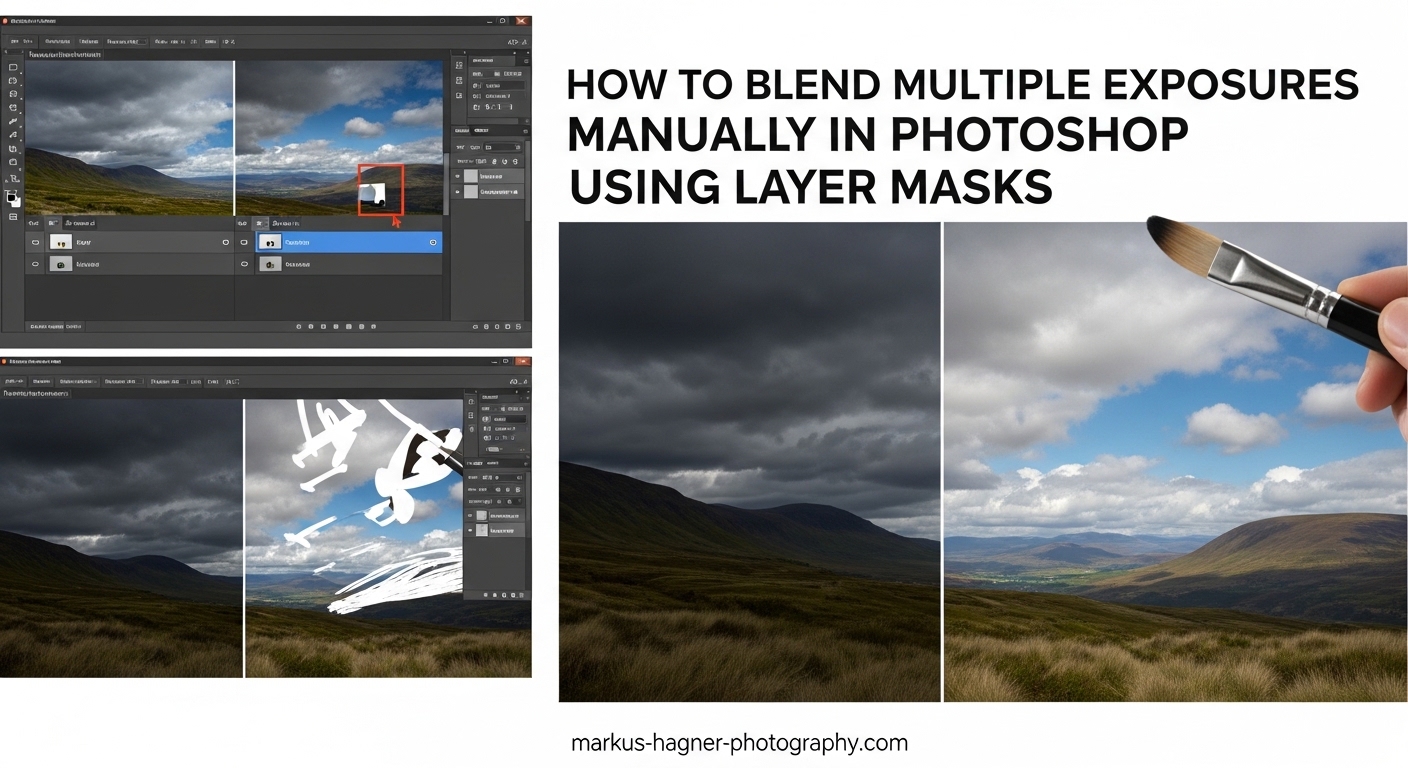 How to Blend Multiple Exposures Manually in Photoshop Using Layer Masks