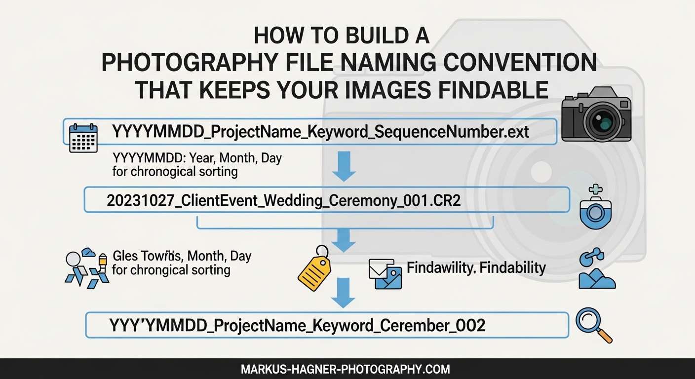 How to Build a Photography File Naming Convention That Keeps Your Images Findable