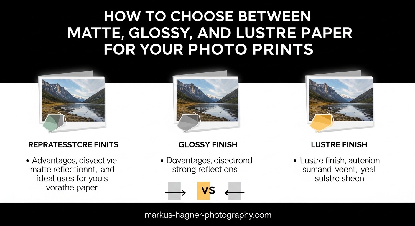 How to Choose Between Matte, Glossy and Lustre Paper for Your Photo Prints