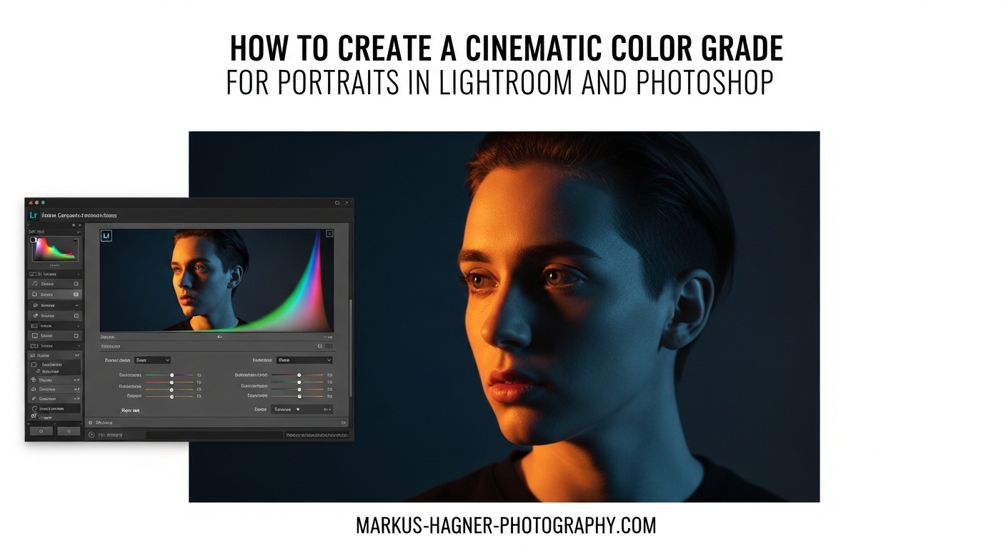How to Create a Cinematic Color Grade for Portraits in Lightroom and Photoshop