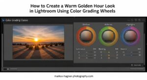 How to Create a Warm Golden Hour Look in Lightroom Using Color Grading Wheels