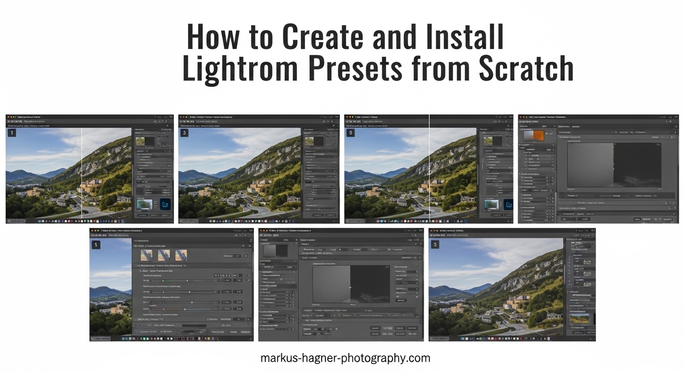 How to Create and Install Custom Lightroom Presets from Scratch