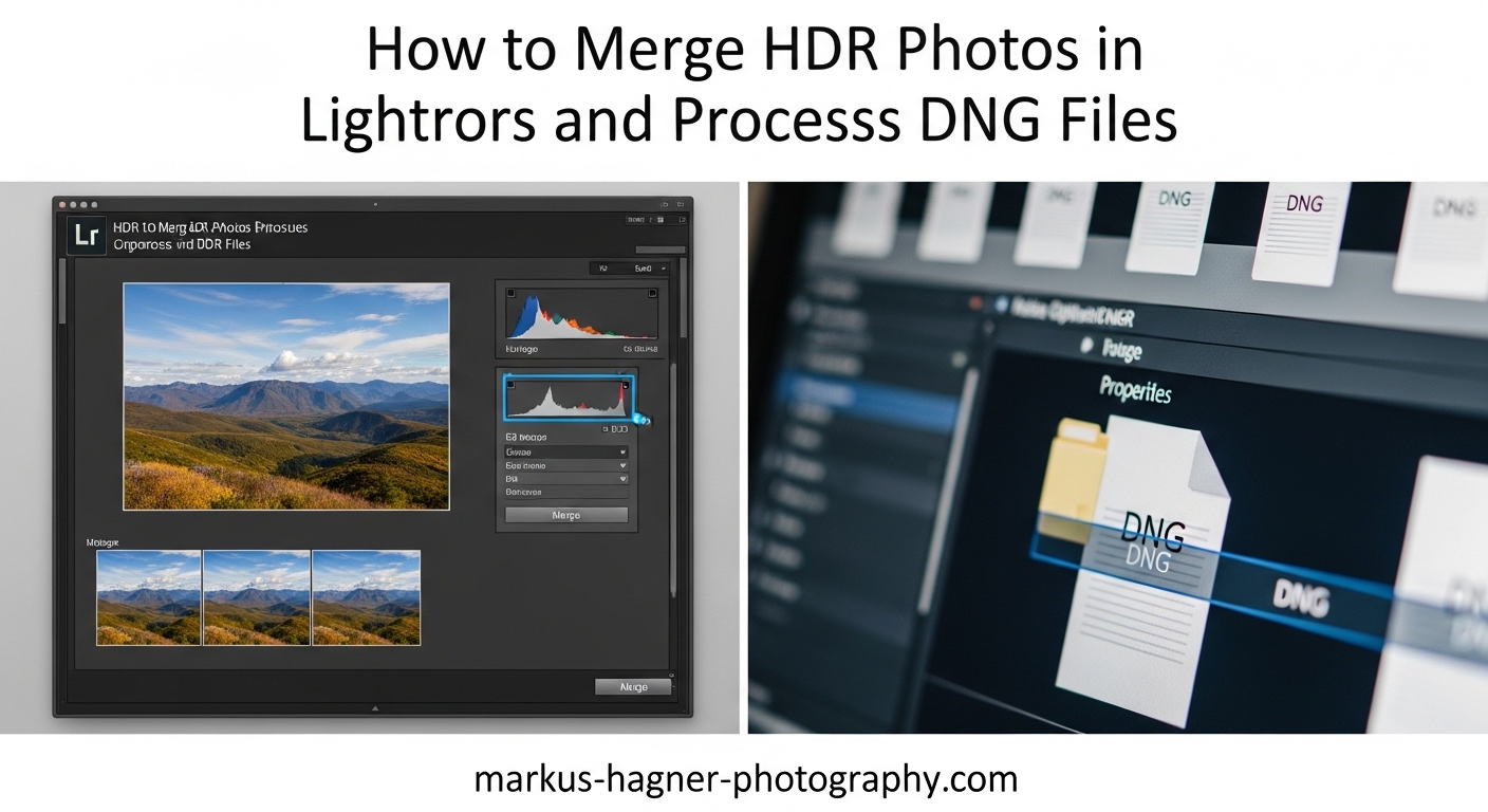 How to Merge HDR Photos in Lightroom and Process DNG Files