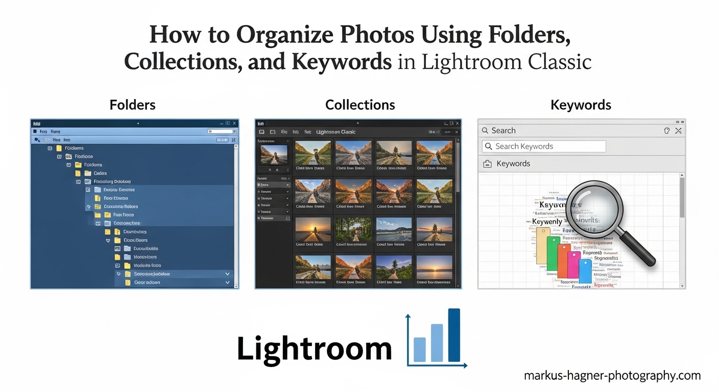 How to Organize Photos Using Folders Collections and Keywords in Lightroom Classic