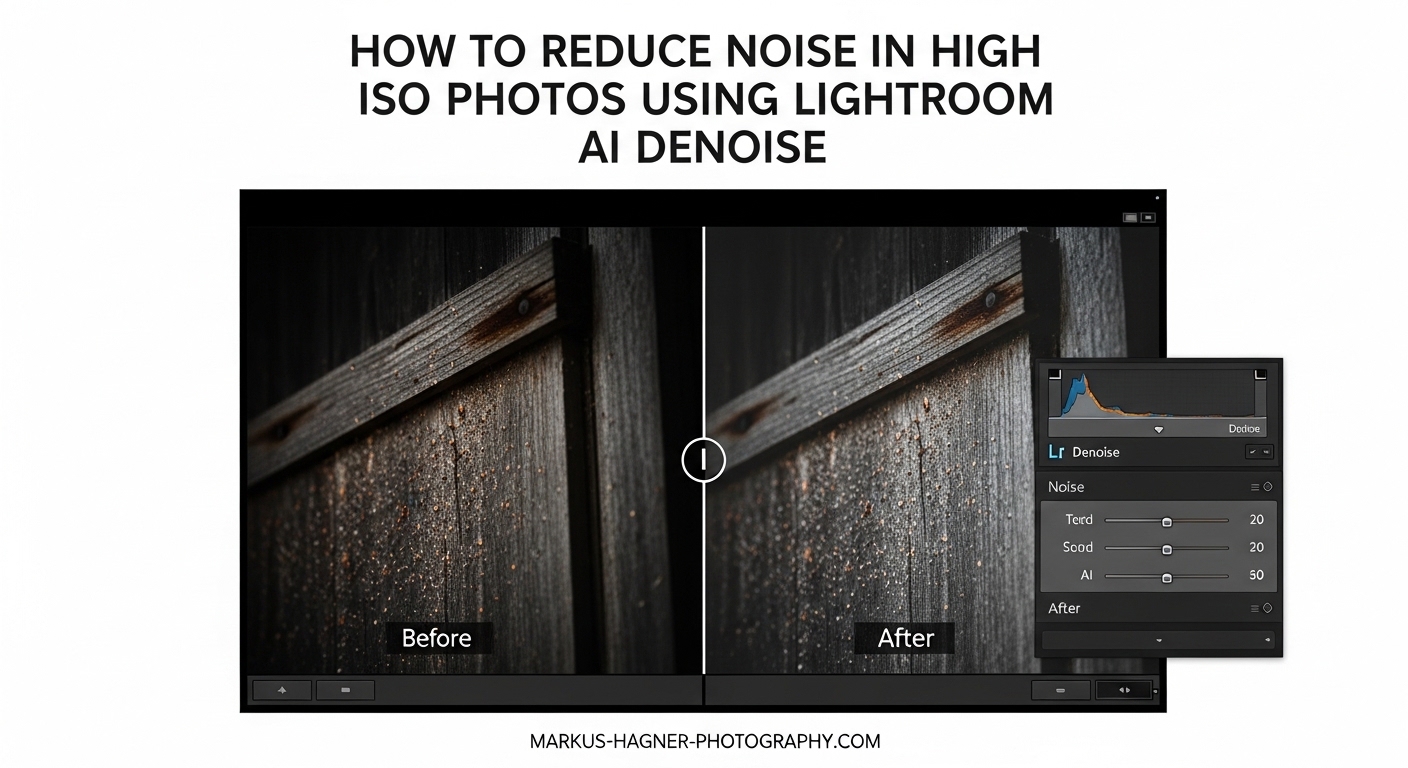How to Reduce Noise in High ISO Photos Using Lightroom AI Denoise