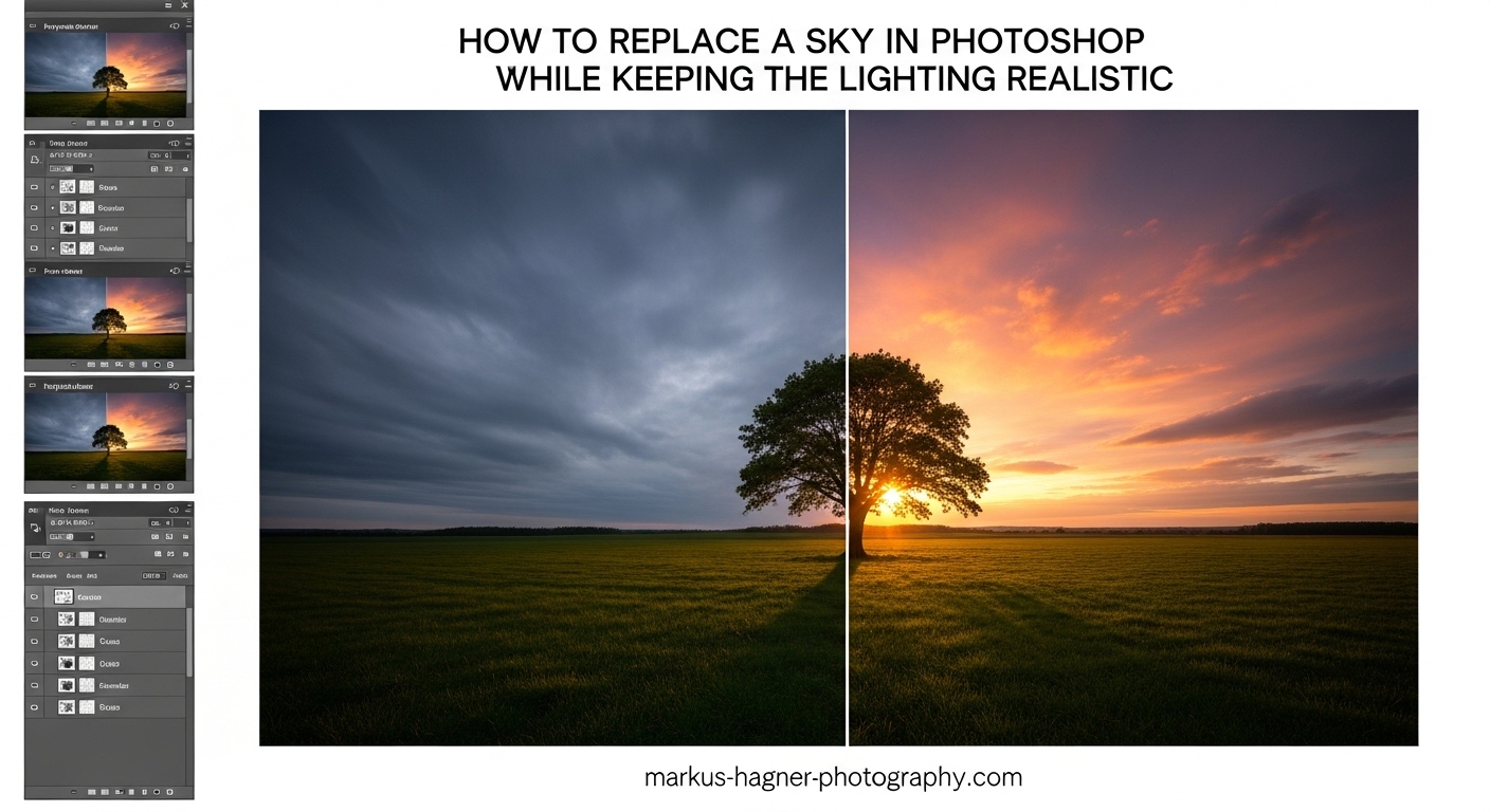 How to Replace a Sky in Photoshop While Keeping the Lighting Realistic