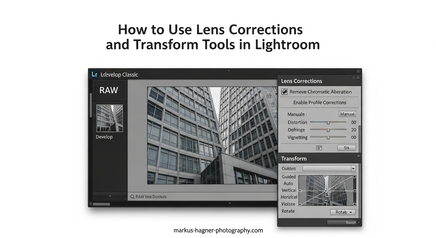 How to Use Lens Corrections and Transform Tools in Lightroom