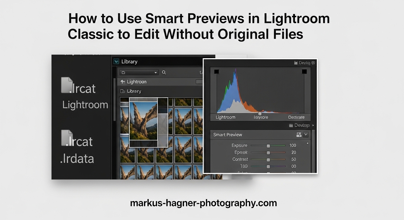 How to Use Smart Previews in Lightroom Classic to Edit Without Original Files