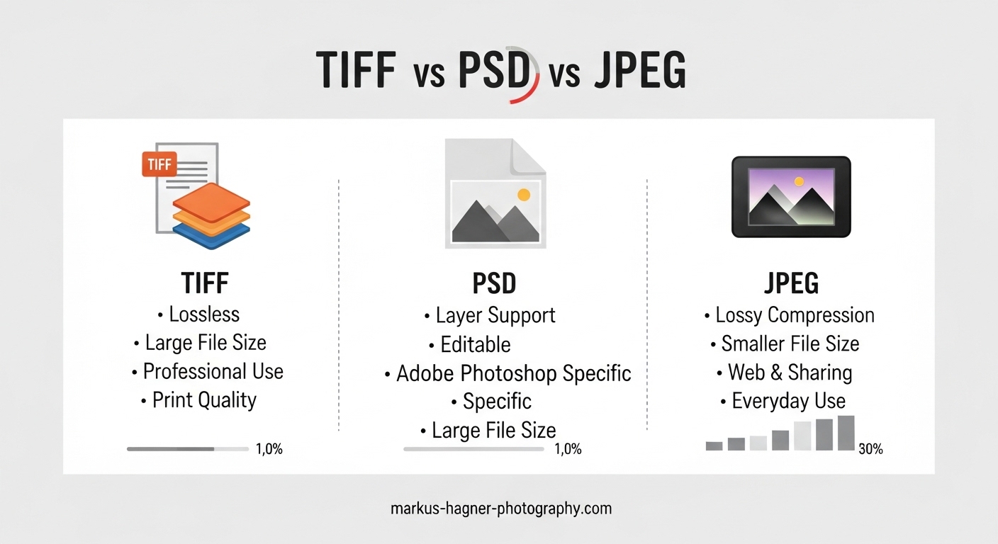 TIFF vs PSD vs JPEG