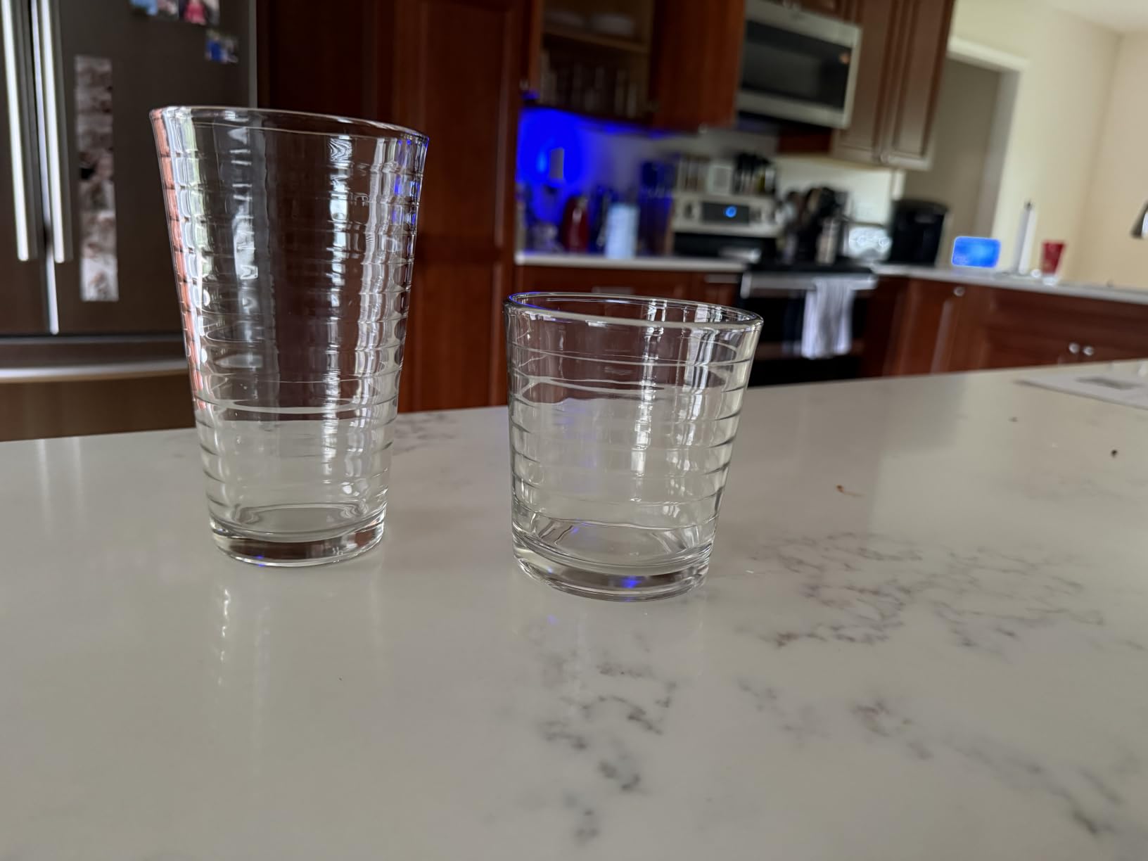 Libbey Drinking Glasses Polaris Tumbler and Rocks Set of 16, Clear, Sturdy Drinkware Glasses Set, Kitchen Glassware for Cocktails, Soda, and More customer photo 1