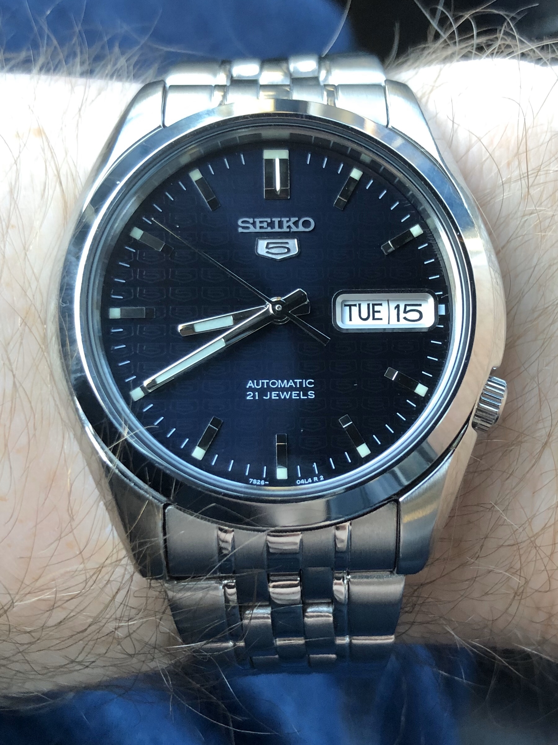 Seiko Men's 5 SNZG09J1 5-7S Collection Automatic Watch with Day/Date Calendar customer photo 1
