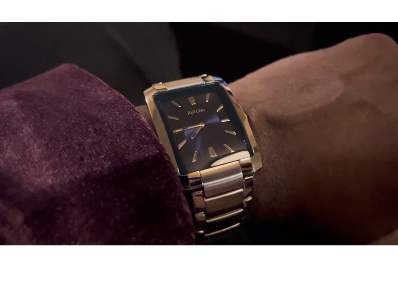 Men's Classic Rectangle 2-Hand Quartz Dress Watch customer photo 1