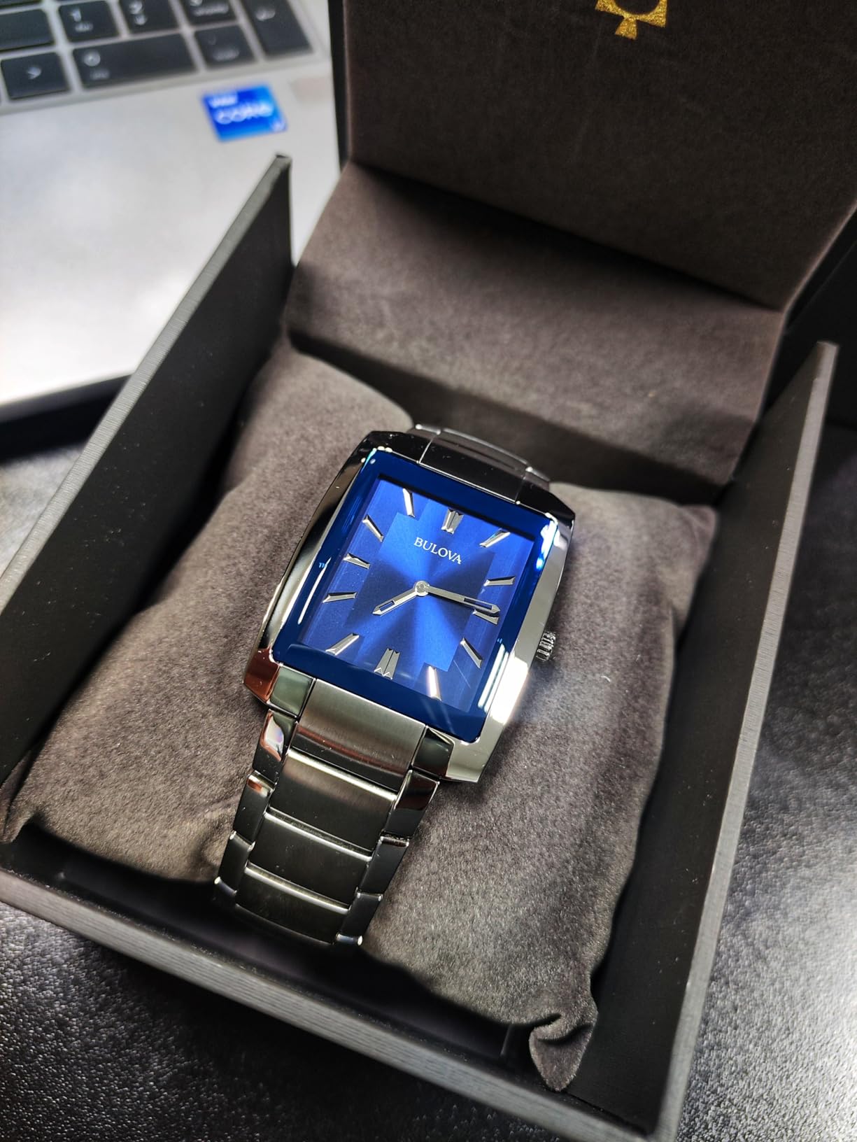 Men's Classic Rectangle 2-Hand Quartz Dress Watch customer photo 2