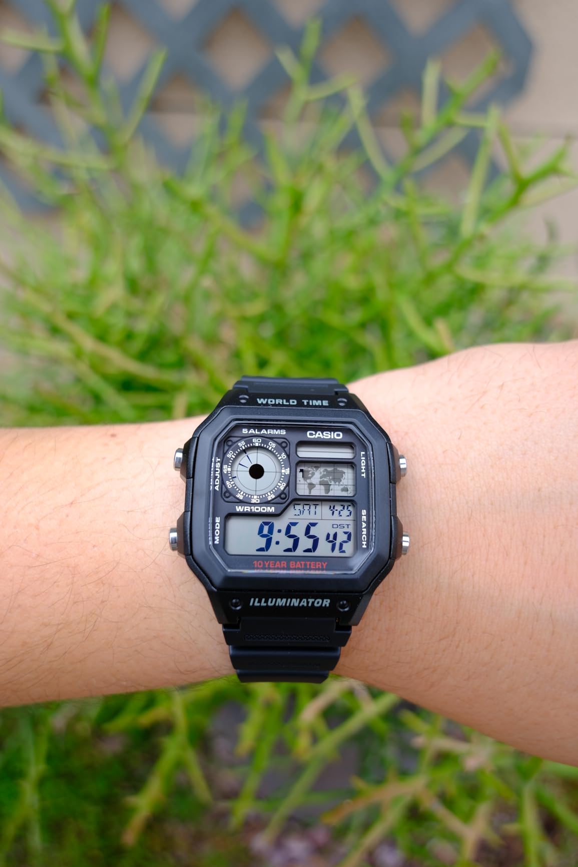Casio AE1200WH Series Men's Digital Watch - 100M Water Resistant, World Time, Multi Alarms, 10 Year Battery customer photo 1