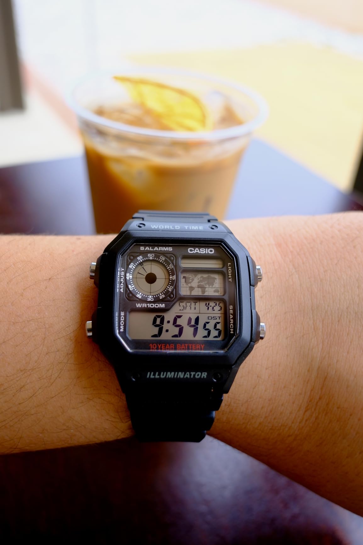 Casio AE1200WH Series Men's Digital Watch - 100M Water Resistant, World Time, Multi Alarms, 10 Year Battery customer photo 2