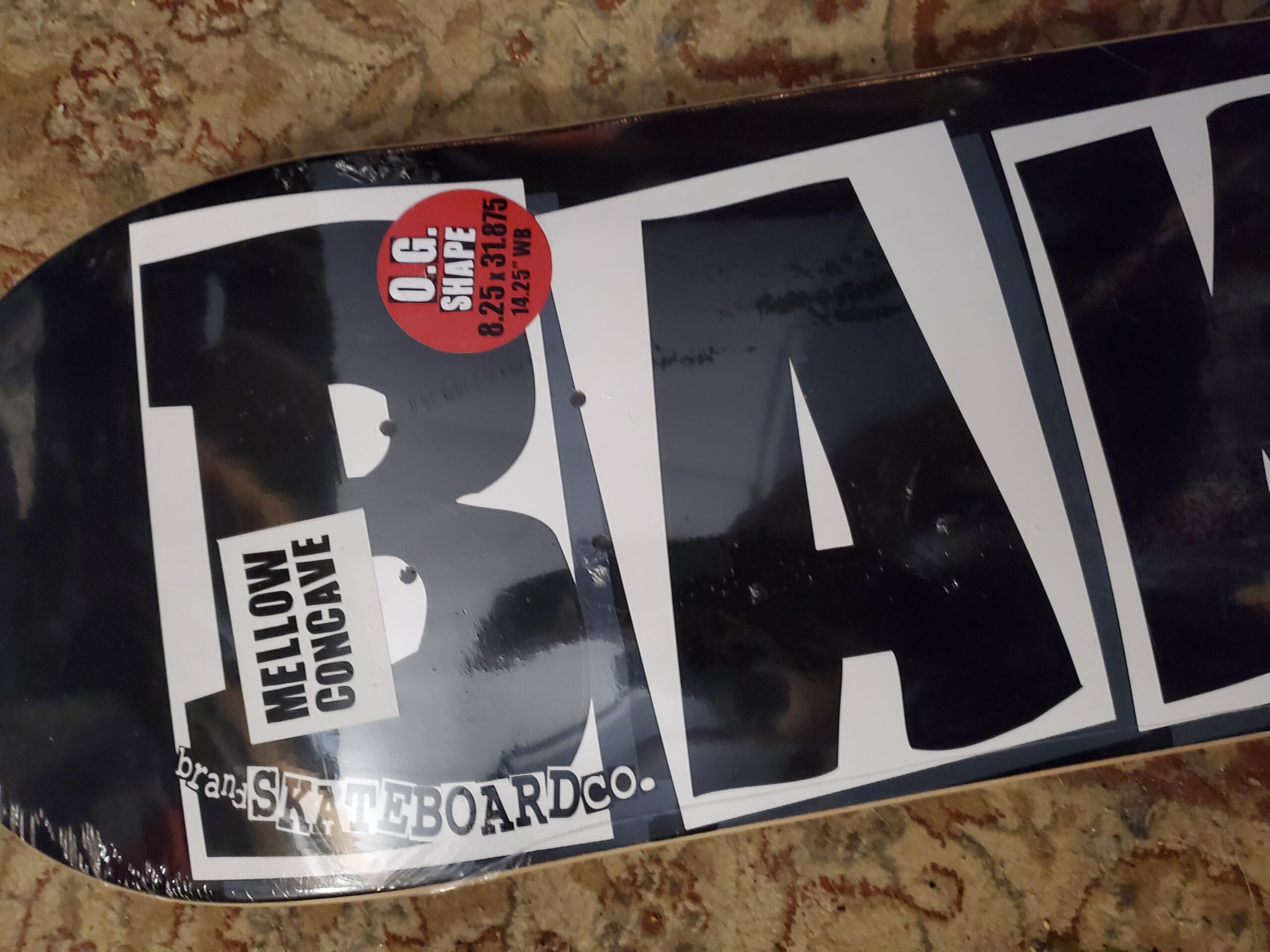 Baker Brand Logo Deck-8.0 Black/White Skateboard Deck customer photo 1