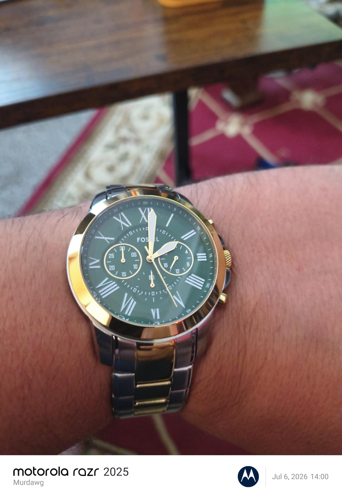 Bulova Men's Watch, Grant Quartz Stainless Steel Chronograph Watch for Men customer photo 1