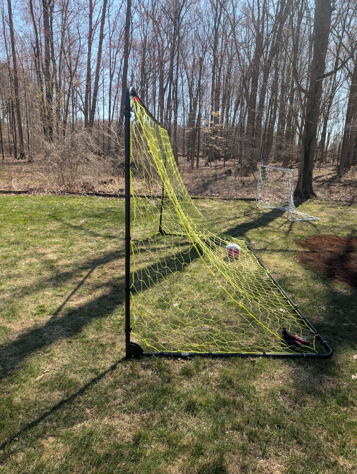 Franklin Sports Competition Soccer Goals - Backyard Portable Steel Soccer Goals - Adult + Youth Soccer Goal with Net + Ground Stakes Included - Multiple Sizes + Colors customer photo 2