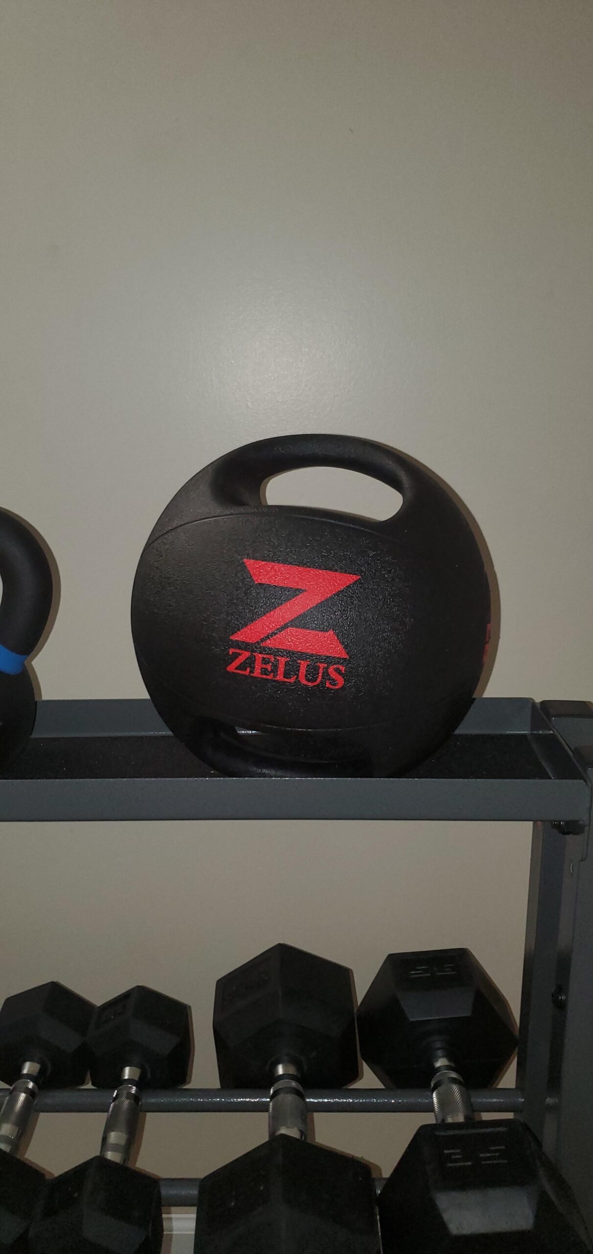 ZELUS Medicine Ball with Dual Grip| 10/20 lbs Exercise Ball |Weight Ball with Handles| Textured Grip Exercise Ball |Strength Training| Core Workouts customer photo 2