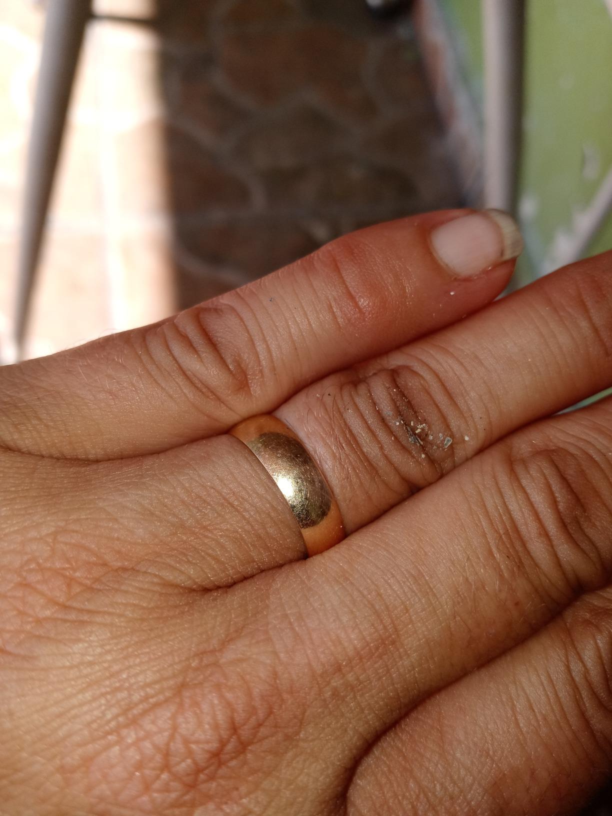 10K or 14K Gold 5mm Low Domed Wedding Band, Yellow Gold or White Gold, Classic Fit Size 7-14 customer photo 1