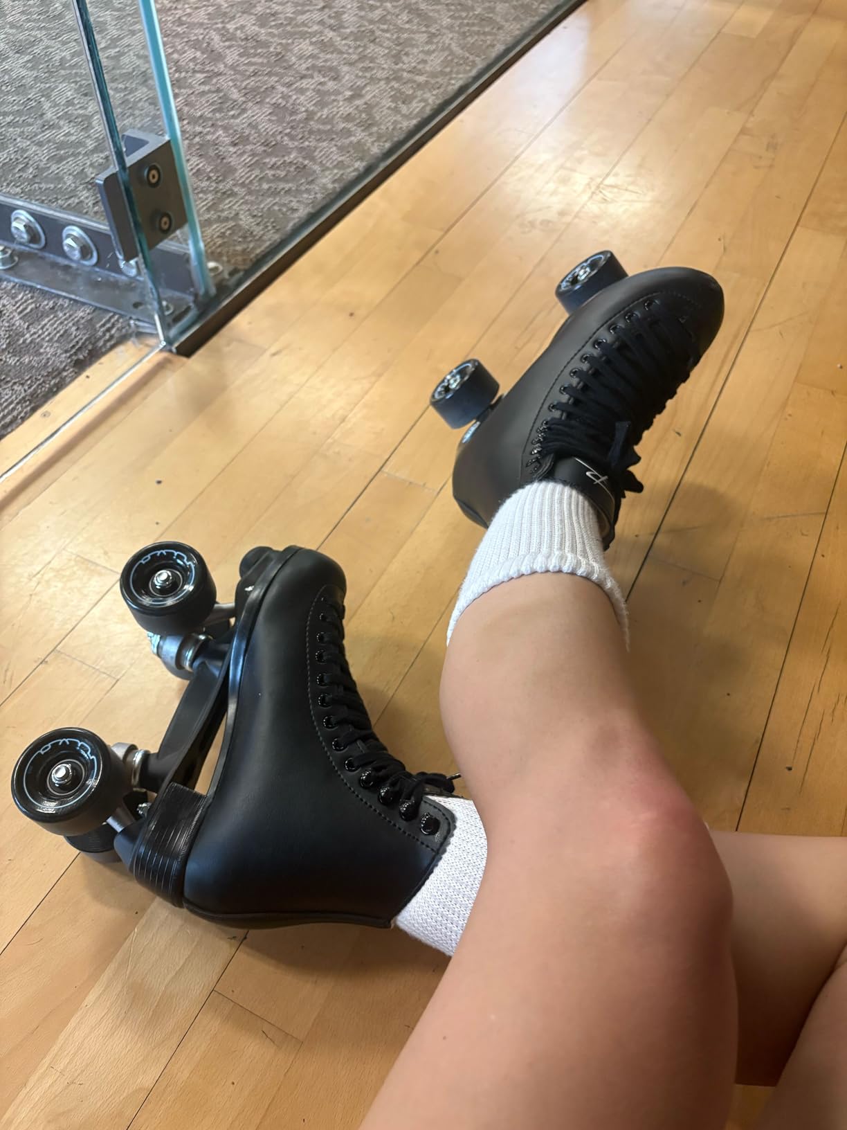 Riedell Boost Roller Skates - Lightweight, Comfortable Indoor Quad Skates for Men and Women Beginner to Seasoned with Smooth Retro Build customer photo 1