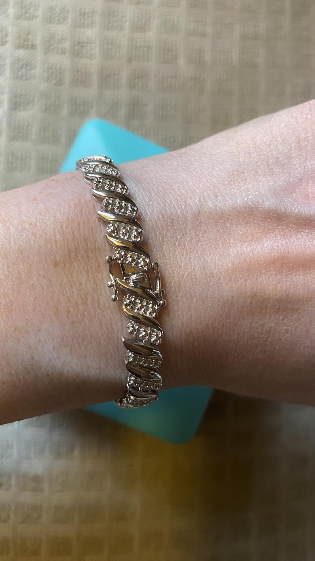 NATIAL DRAKE 1/4 Cttw Wave Link Diamond Tennis Bracelet for Women in 925 Sterling Silver Color I-J/Clarity I2-I3 customer photo 1