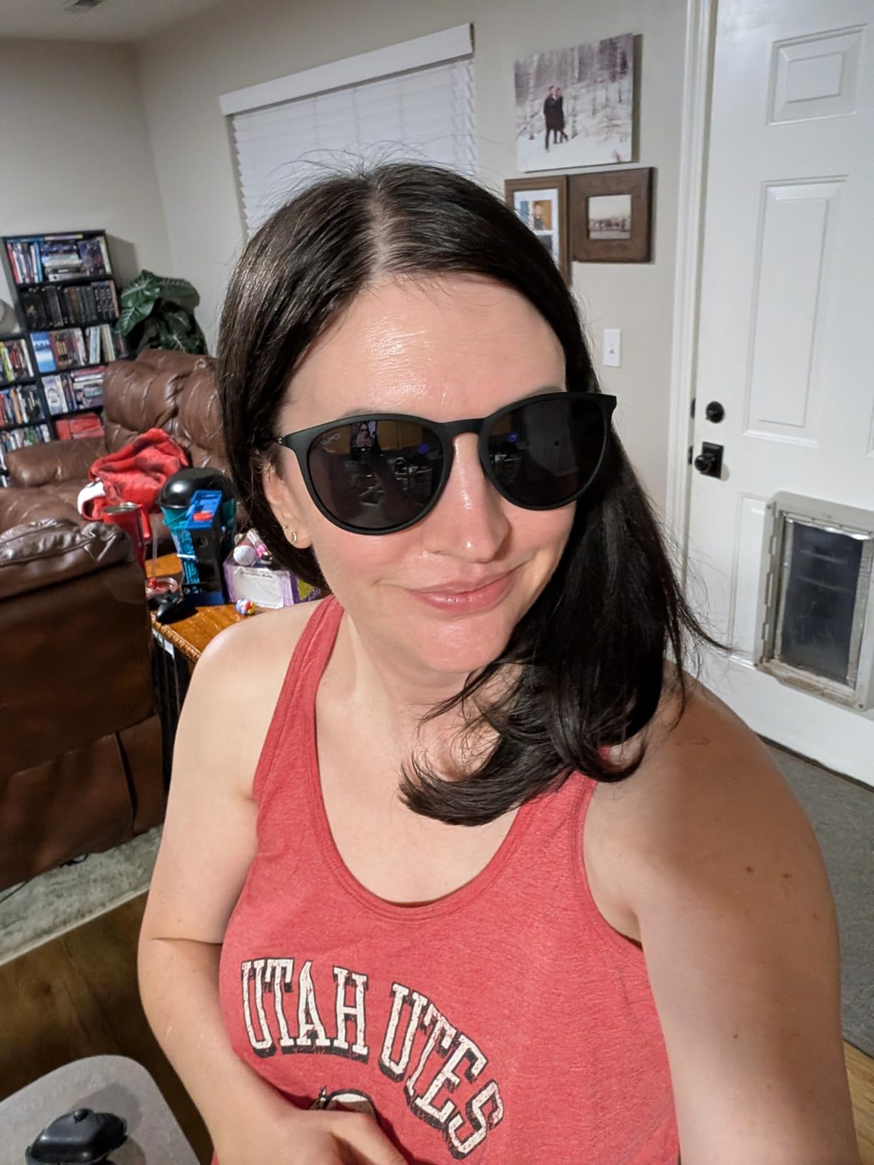 WearMe Pro Round Polarized Sunglasses for Women - UV400 Protection, Lightweight Frame, Vintage Retro Style customer photo 1