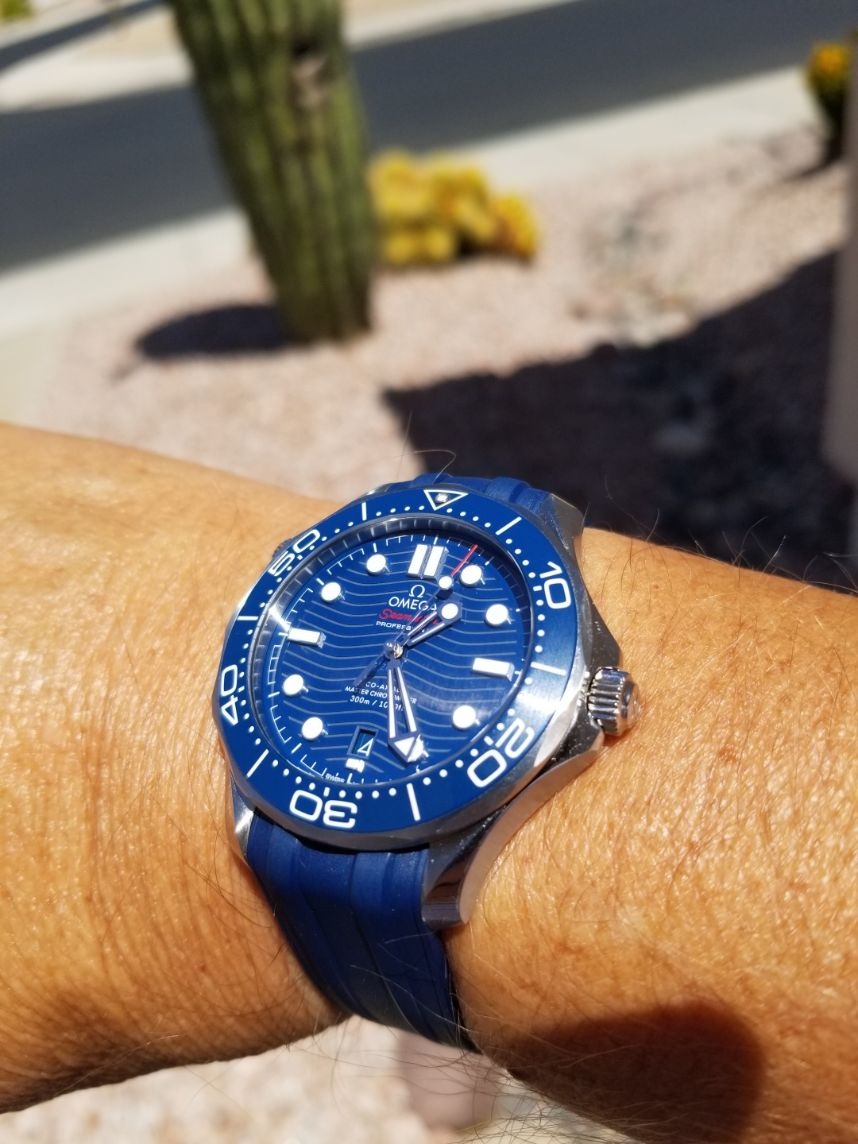 Omega Seamaster Automatic Blue Dial Steel Men's Watch 210.30.42.20.03.001 customer photo 2
