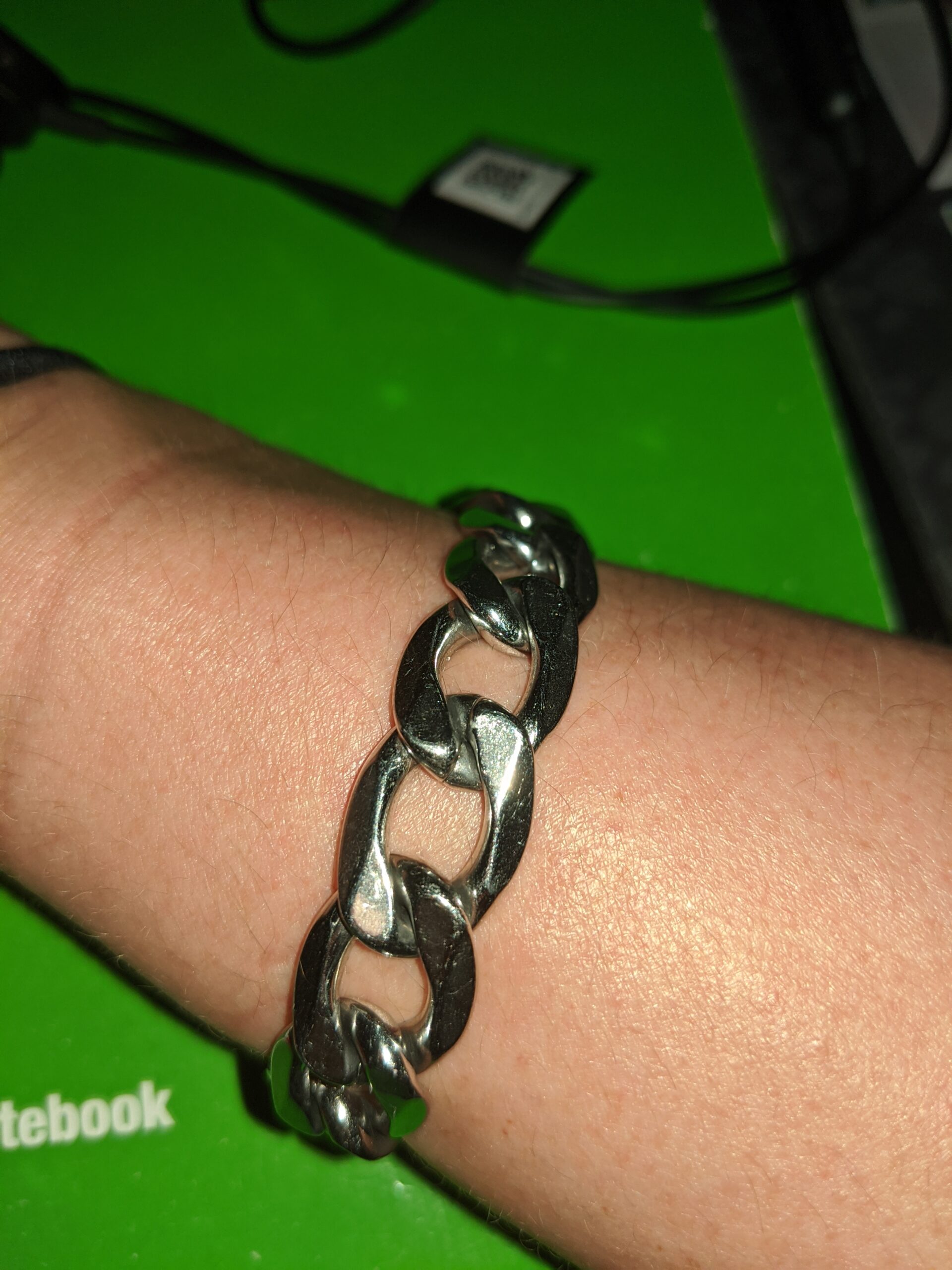 PROSTEEL Figaro Bracelets for Men, Stainless Steel Cuban Link Mens Bracelet, Silver/Gold/Black, 6/9/13mm Width, 7.5