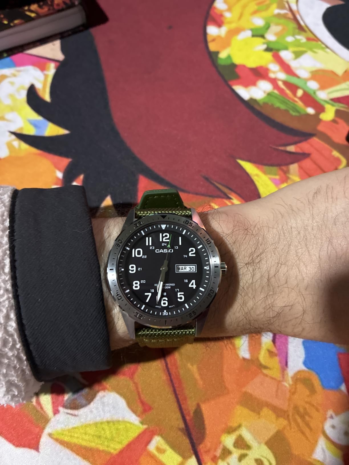 Casio MTPS120L Series | Unisex Analog Watch | 100M WR | Stainless Steel Case | 3 Hand Analog (HR, Min, SEC) | Date Display | Low Battery Alert | Military Styling | Solar Powered customer photo 1