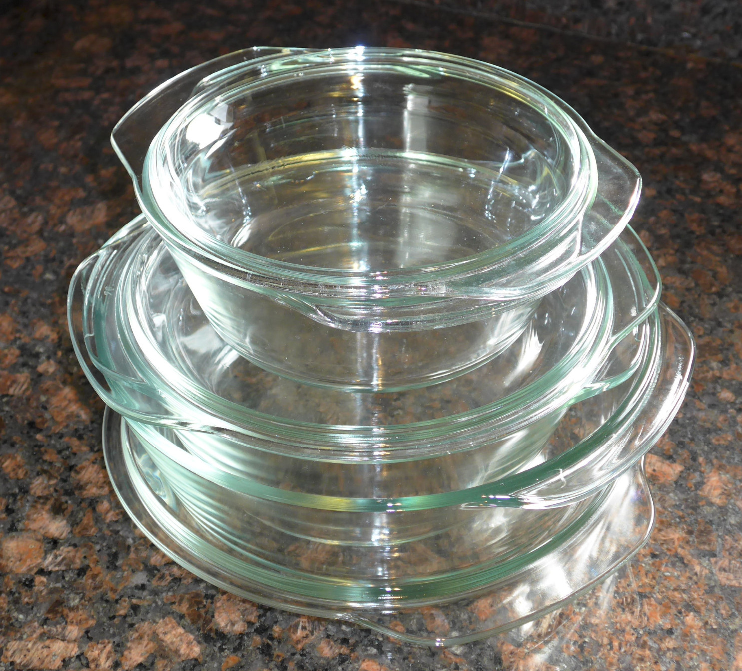 Moss & Stone 6-Piece Clear Glass Casserole Dishes for Oven With Lids, Durable Tempered Borosilicate Glass Bakeware Set customer photo 2